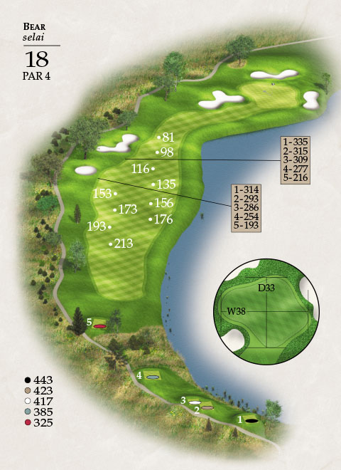 Hole 18 Map