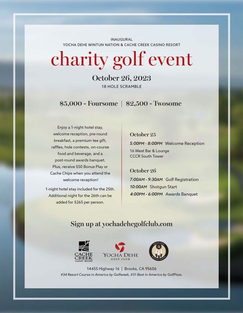 charity golf event flyer