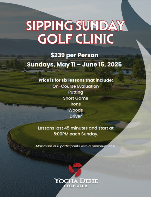 Sipping Sunday Golf Clinic