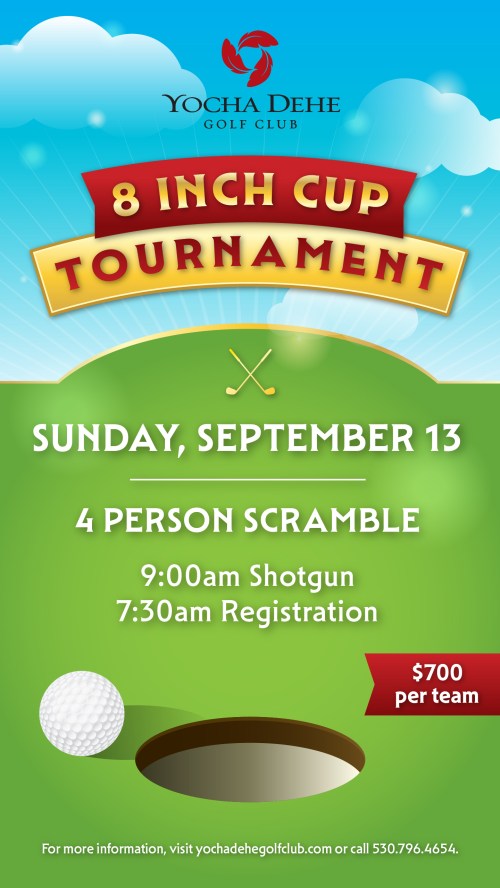 8 Inch Cup Fall  (Four Person Scramble) SOLD OUT